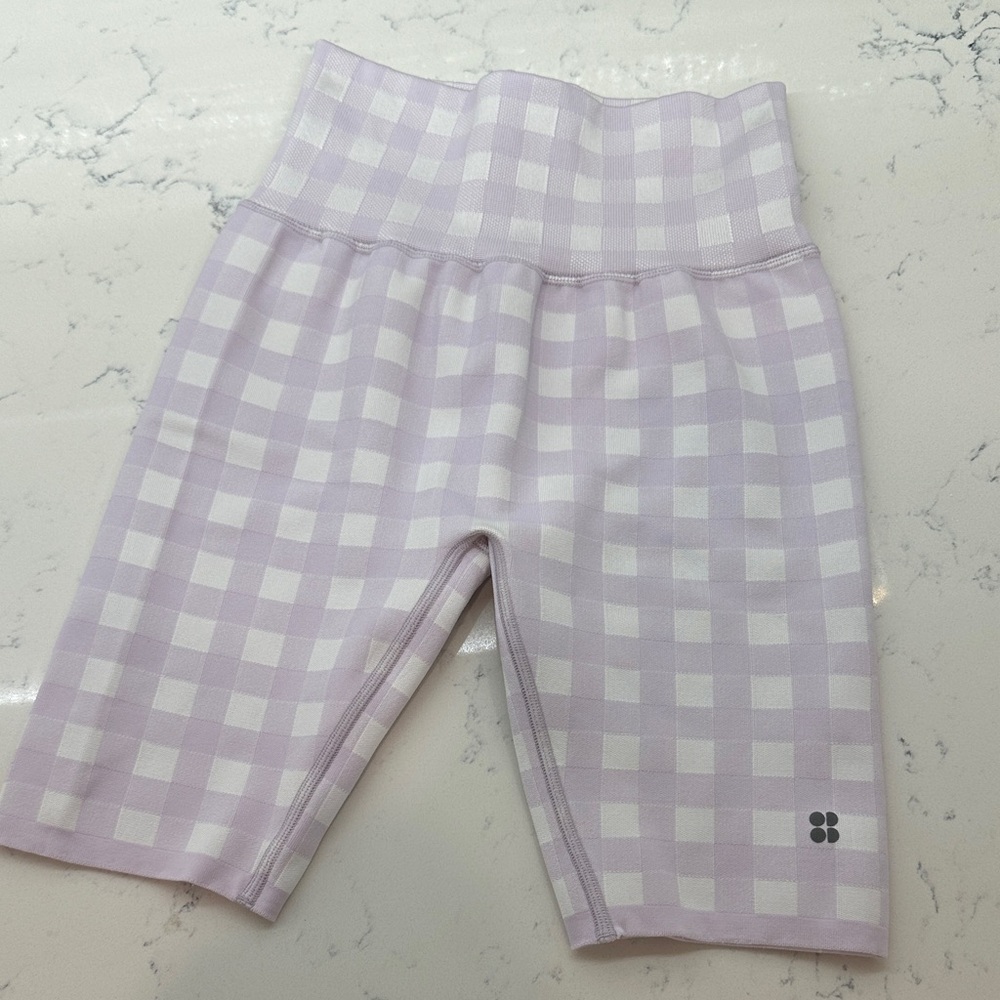 Women’s Checkered Biker Shorts